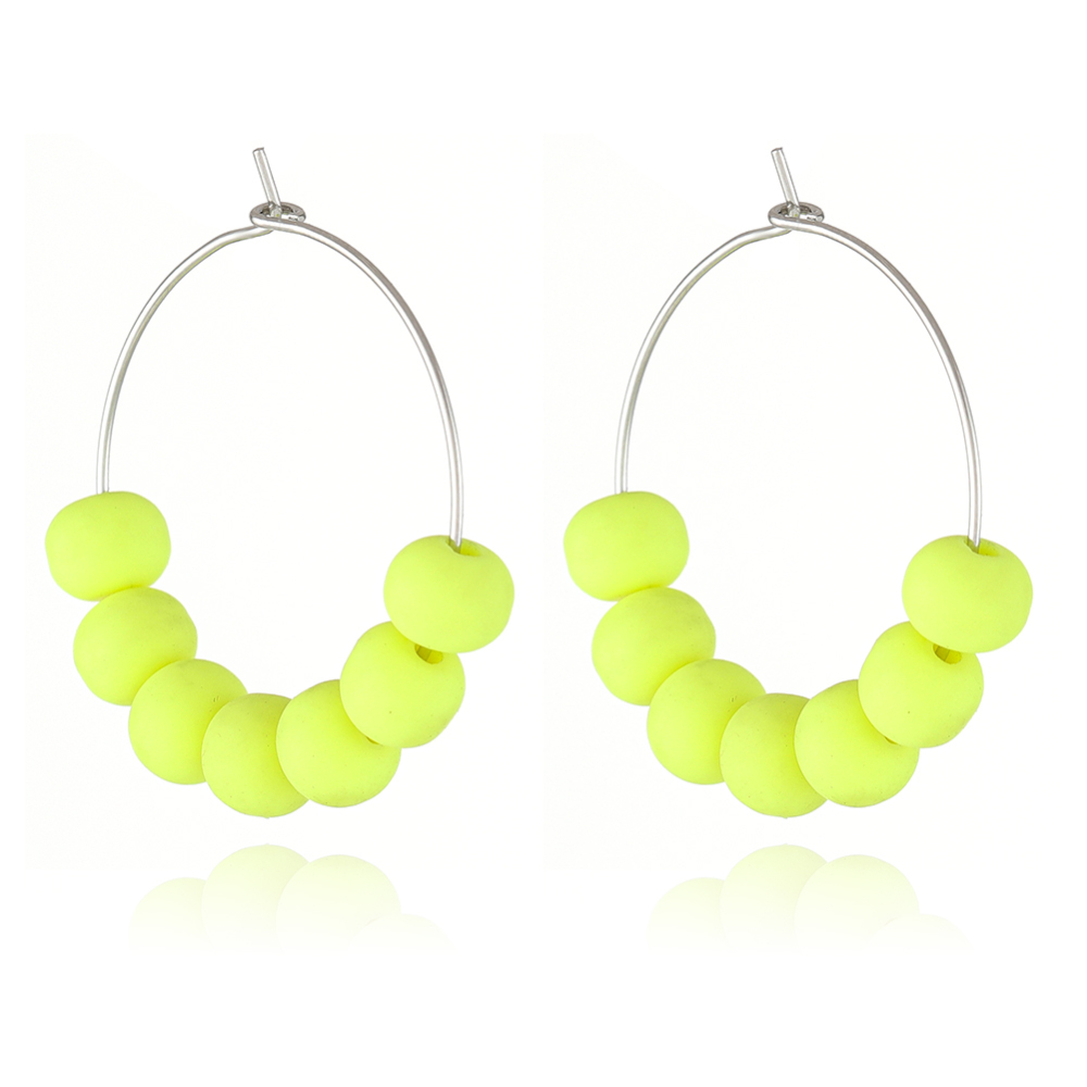 Cute Beads Hoop Earring
