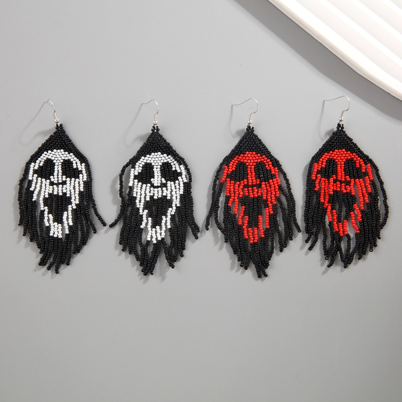 Beaded Halloween Earring
