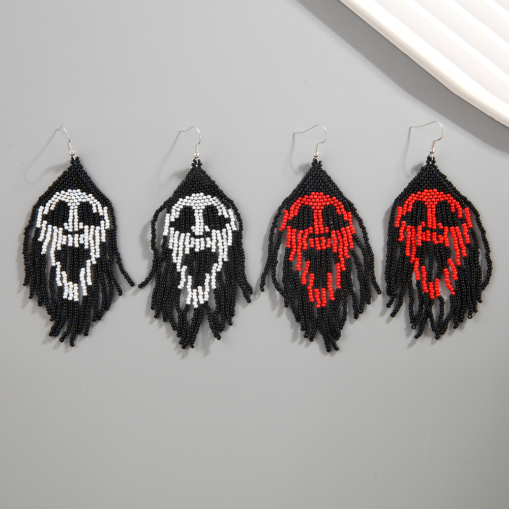 Beaded Halloween Earring