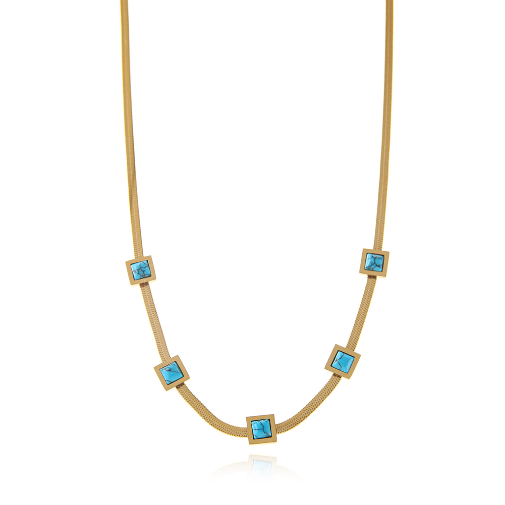 Stainless Steel Emerald necklace
