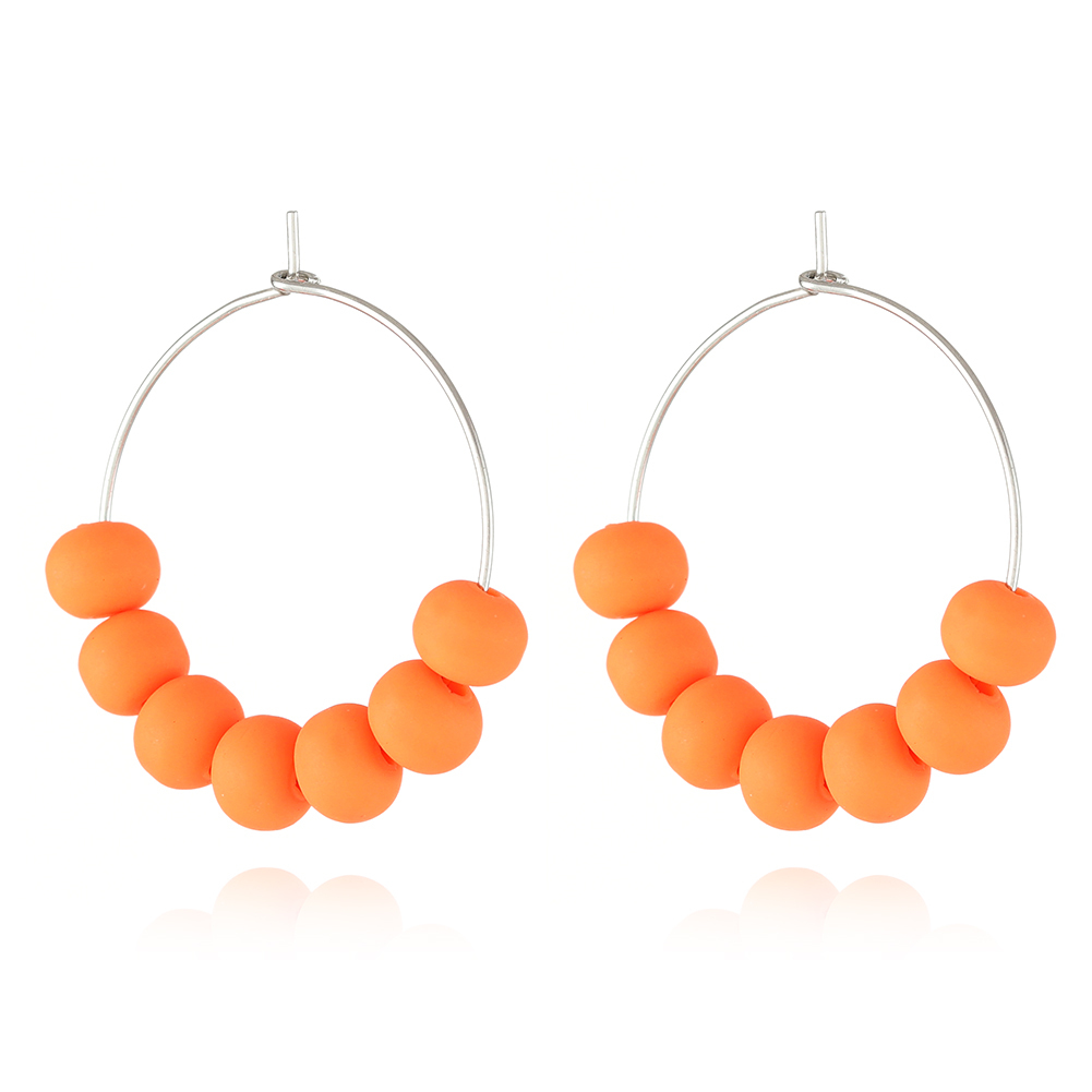 Cute Beads Hoop Earring
