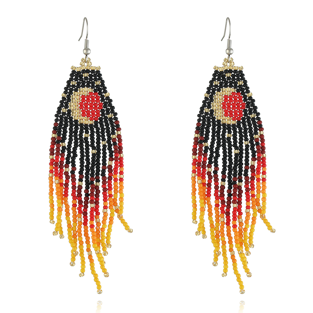 Beaded Moon earring