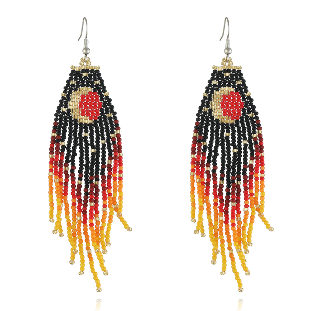 Beaded Moon earring