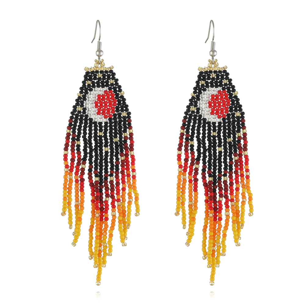 Beaded Moon earring