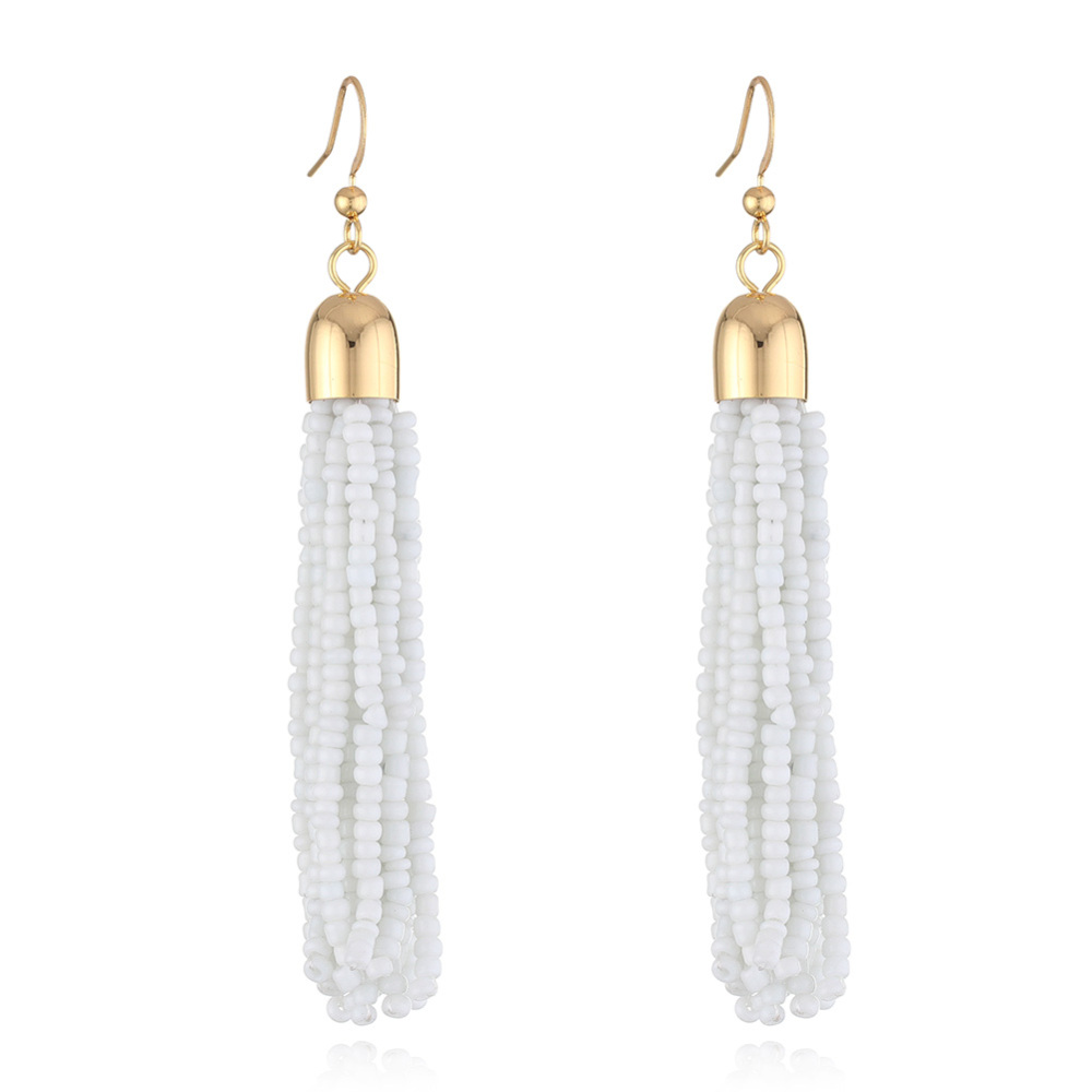 Colorful Tassel beads earring