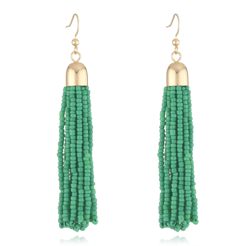 Colorful Tassel beads earring