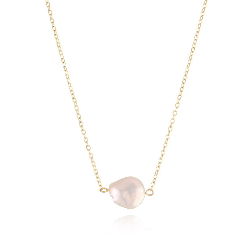 Baroque Pearl stainless Steel necklace