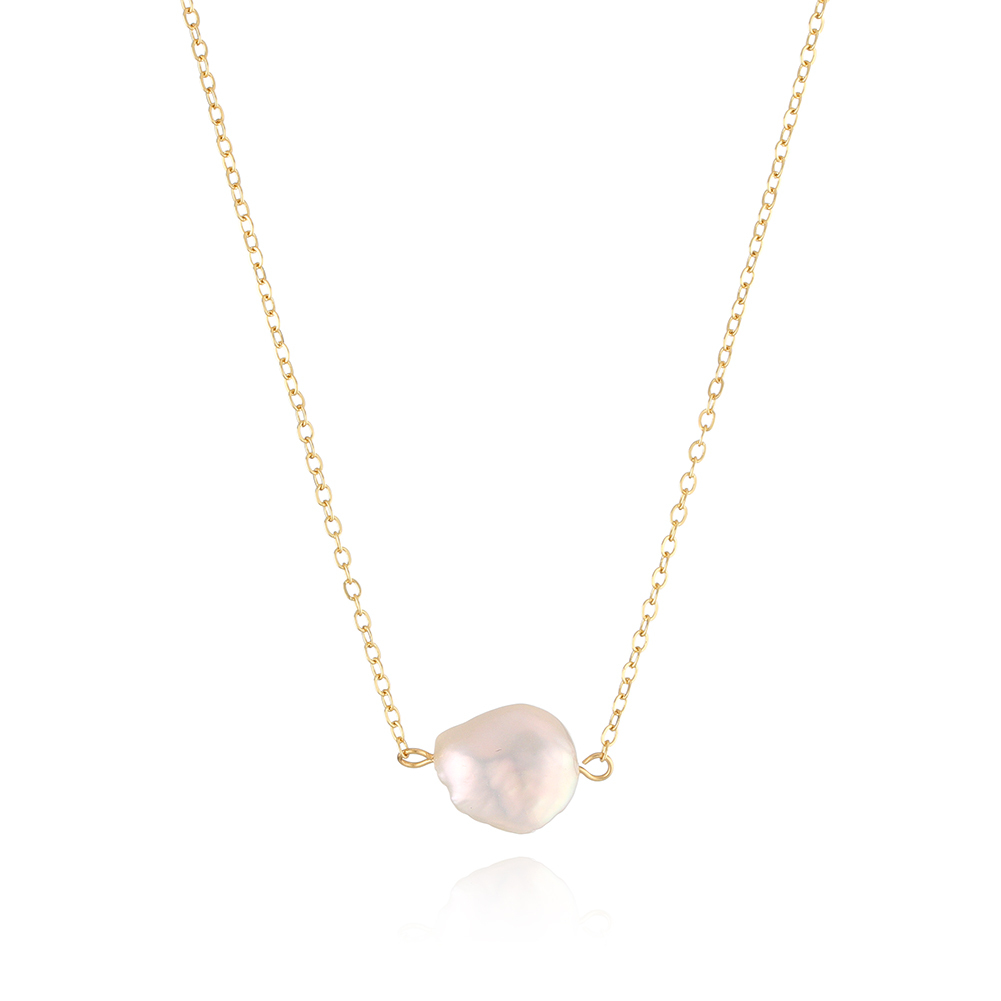 Baroque Pearl stainless Steel necklace