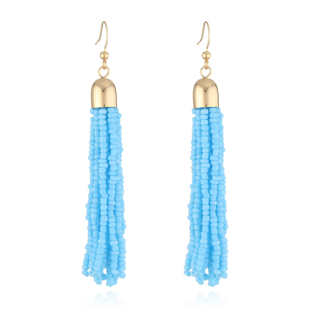 Colorful Tassel beads earring