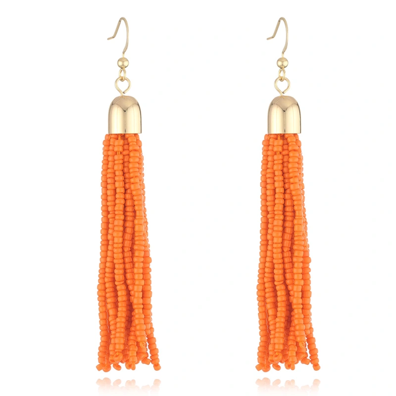 Colorful Tassel beads earring