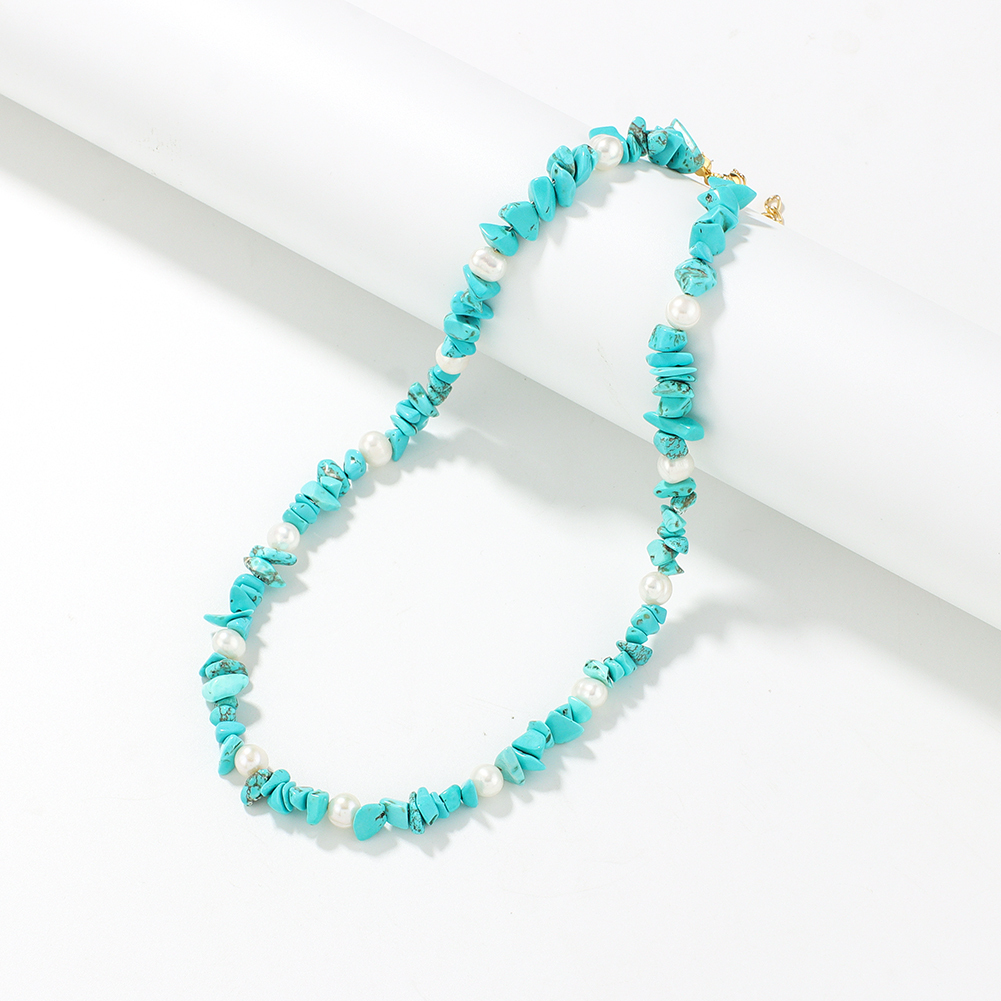 Turquoise stone necklace