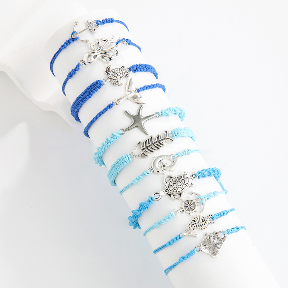 Rope Friendship bracelet --Blue