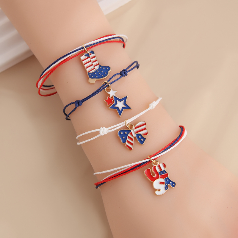 Rope bracelet Independence Day