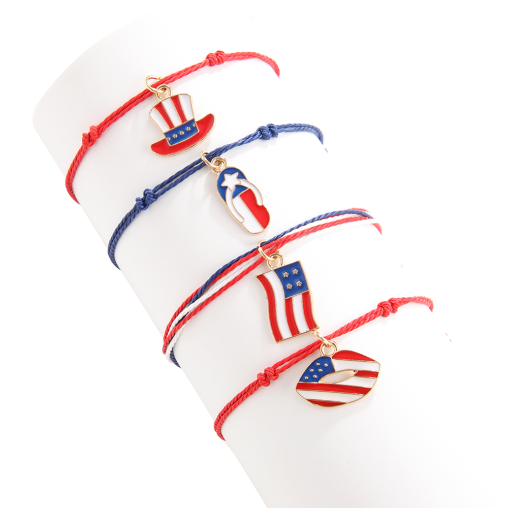 Rope bracelet Independence Day