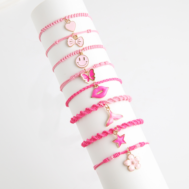 Rope Friendship bracelet --Pink