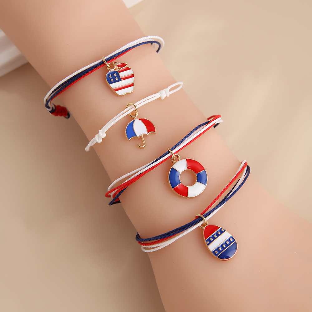 Rope bracelet Independence Day