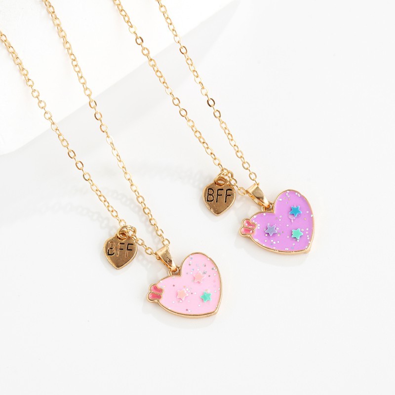 BFF Heart necklace