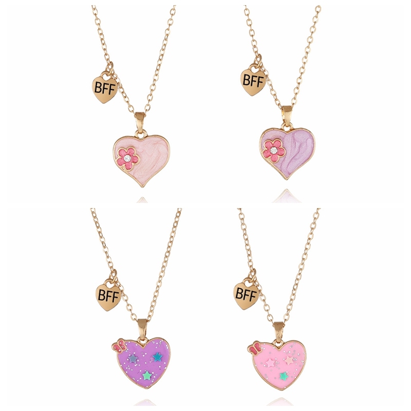BFF Heart necklace
