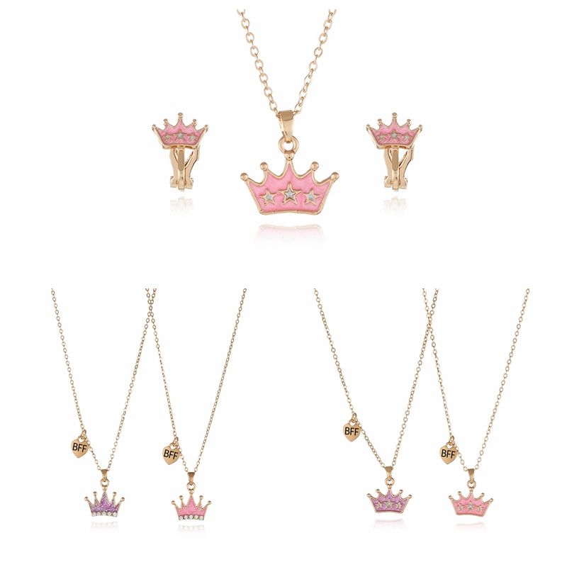 BFF Crown Cute Jewelry set
