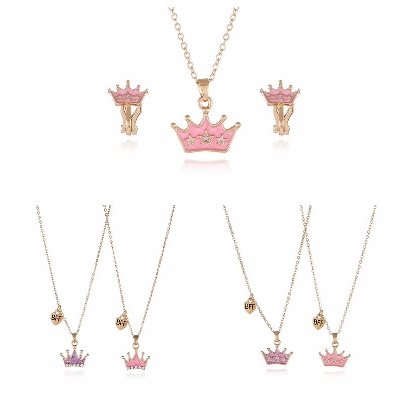 BFF Crown Cute Jewelry set