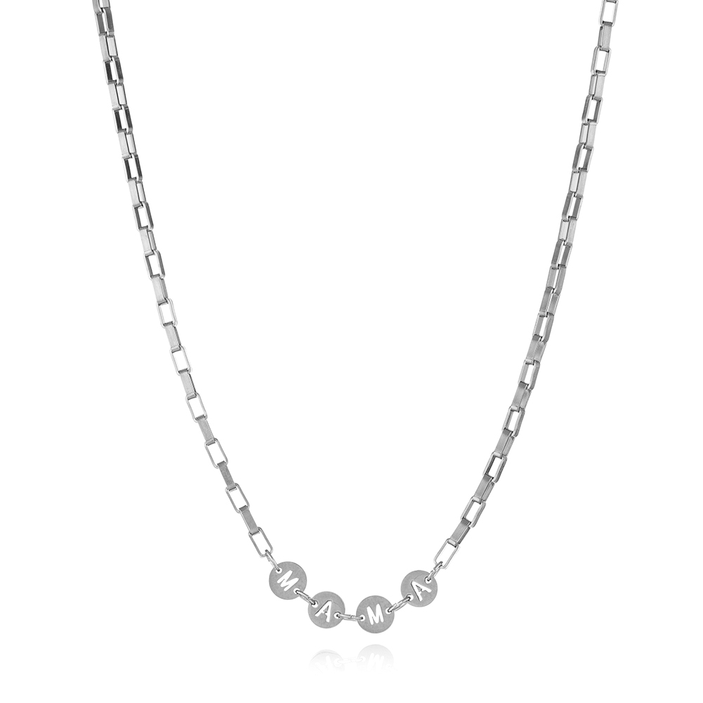 Customized Stainless Steel  intial necklace and bracelet
