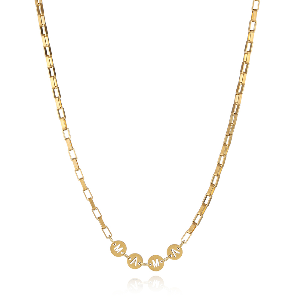 Customized Stainless Steel  intial necklace and bracelet