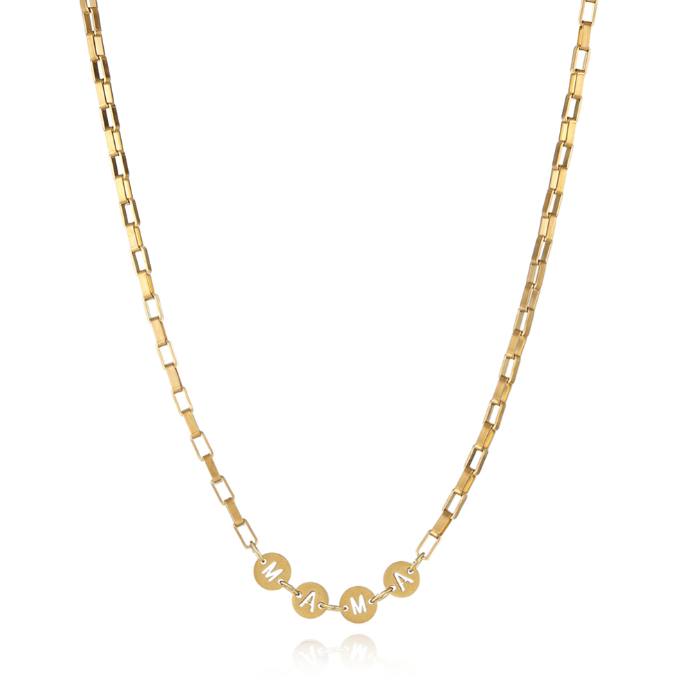 Customized Stainless Steel  intial necklace and bracelet