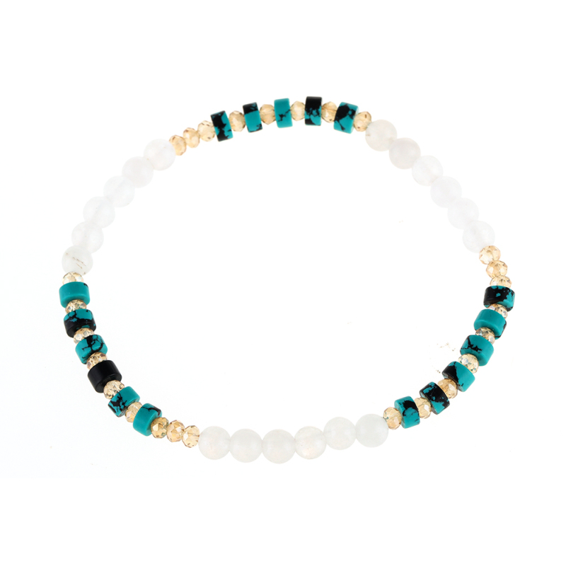 Turquoise Crystal Elastic bracelet