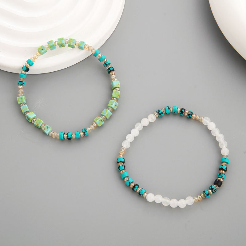 Turquoise Crystal Elastic bracelet