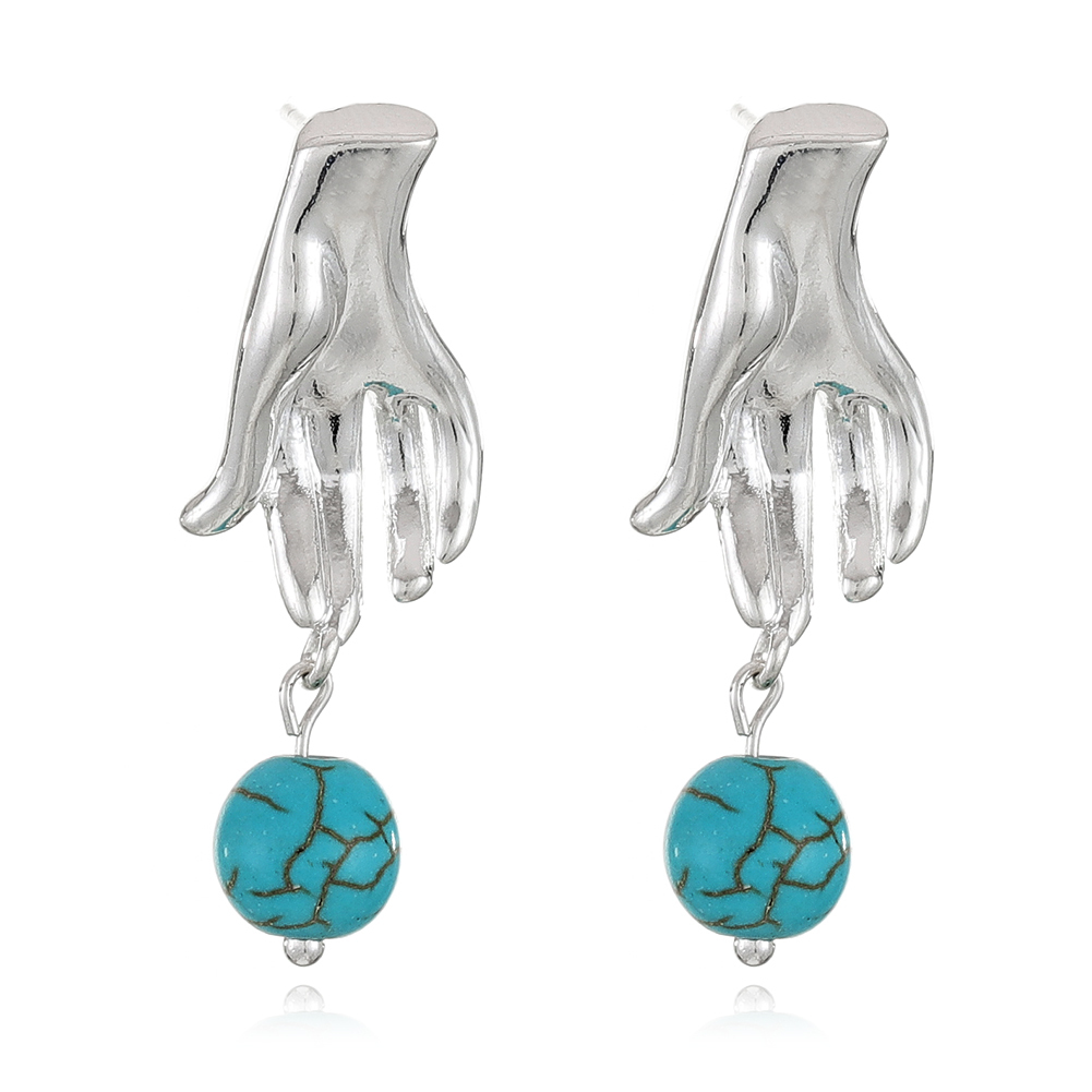 Cut Beads earring