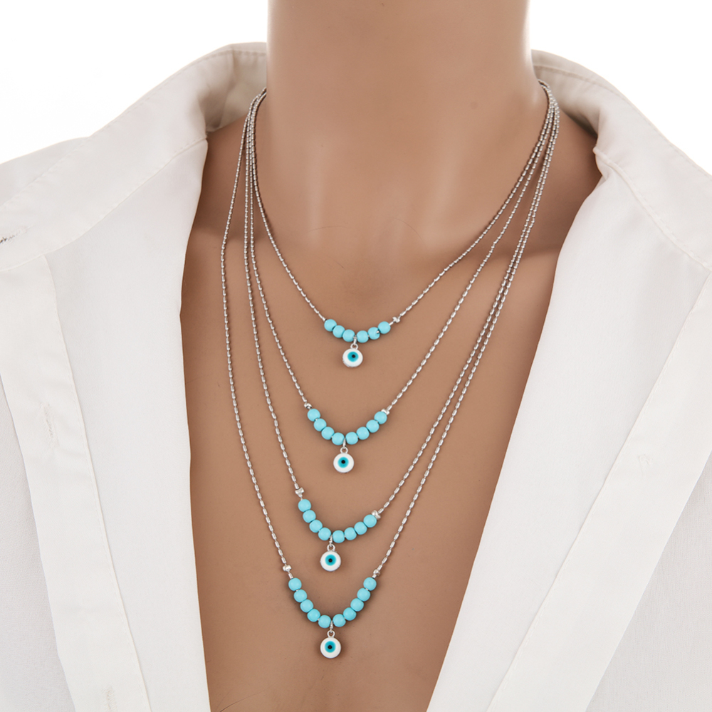 Multi Layer Turquoise Necklace