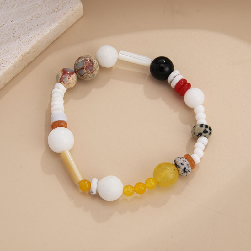 Stone Beads Elastic  bracelet
