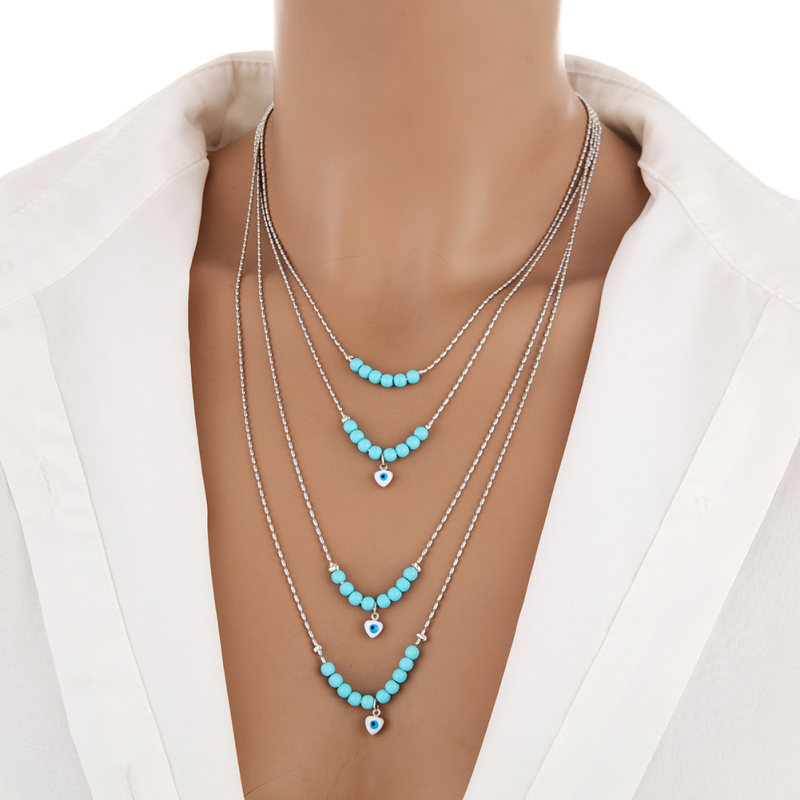 Multi Layer Turquoise Necklace