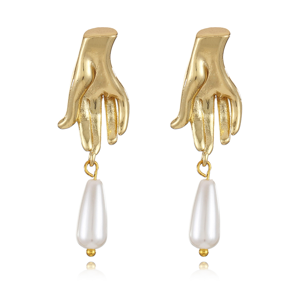 Cut Beads earring