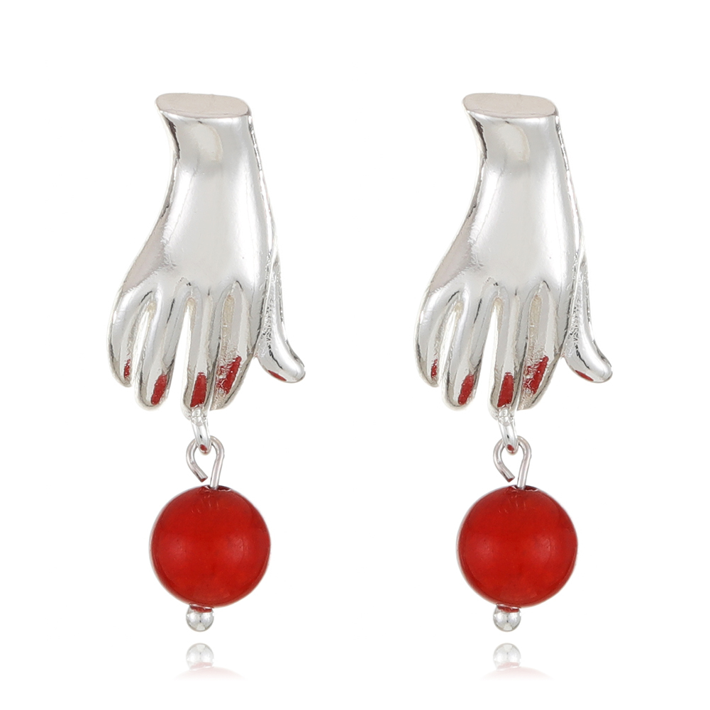 Cut Beads earring