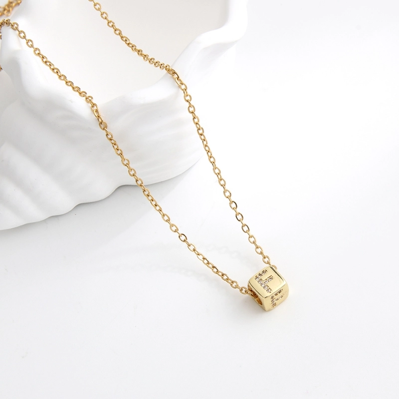 Dice initial letter Choker necklace