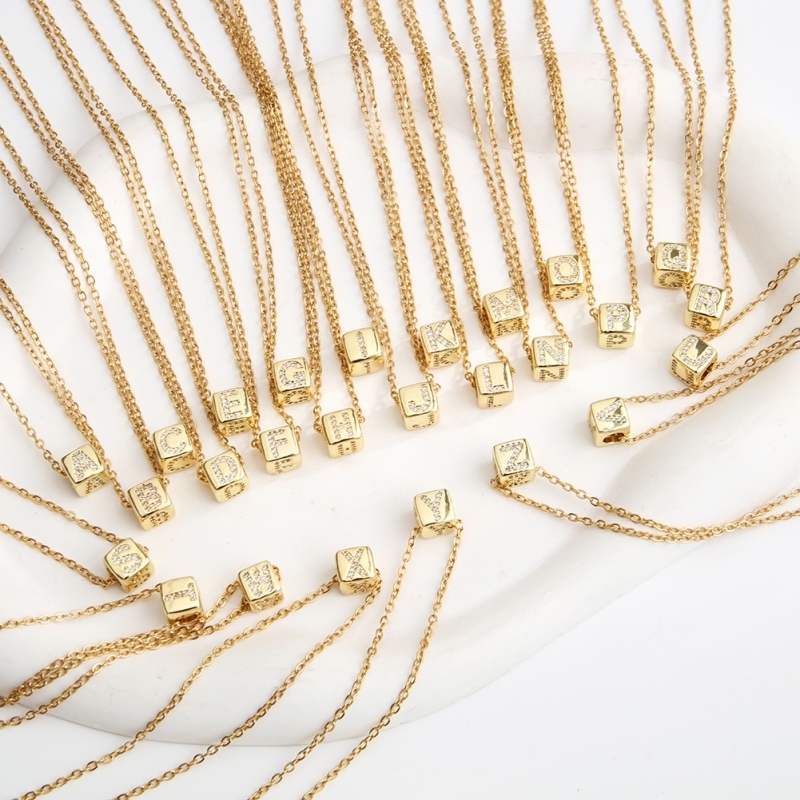 Dice initial letter Choker necklace