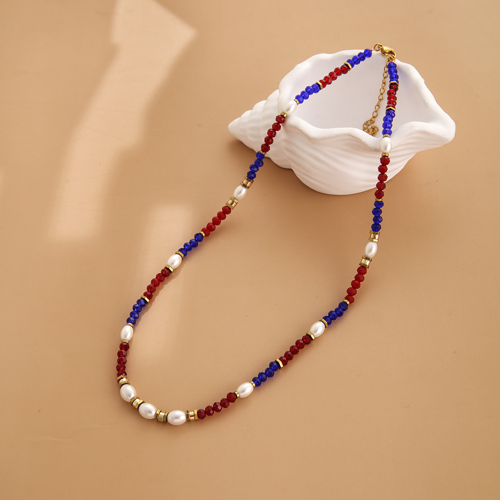 Crystal beads necklace