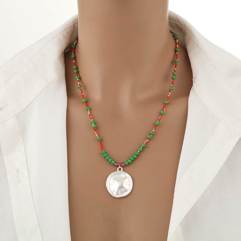 Crystal beaded necklace jewelry
