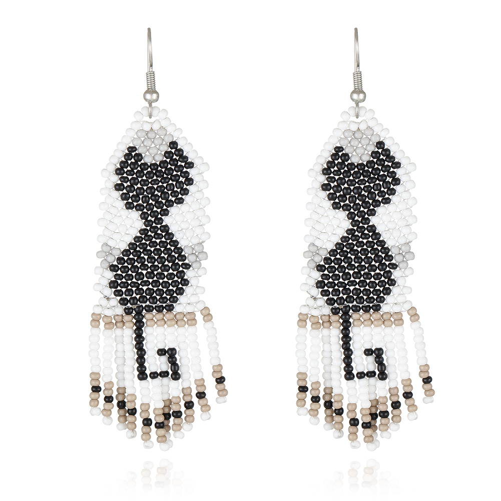 Cat beads earring