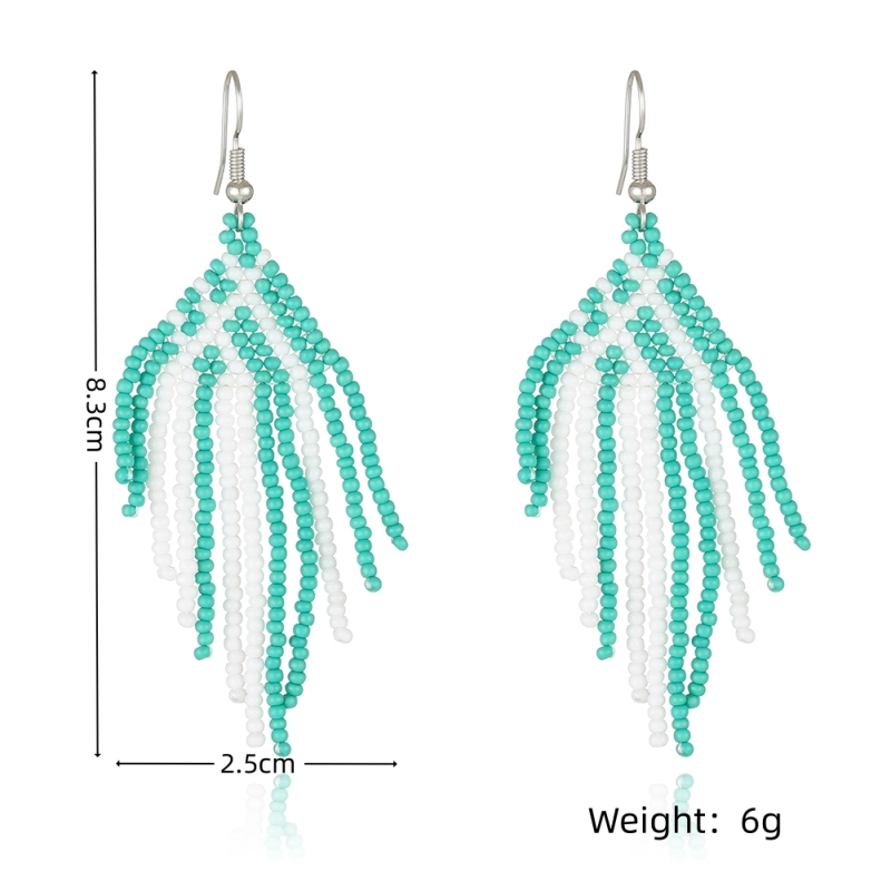 Gemetic pattern earring -- vary colors