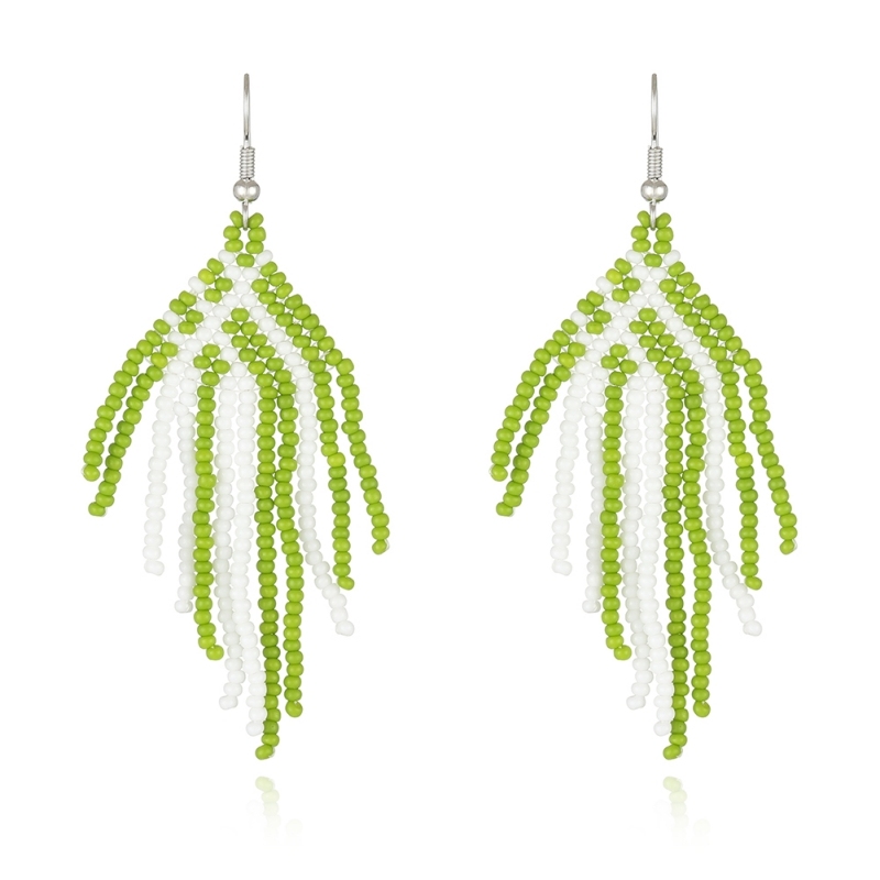 Gemetic pattern earring -- vary colors