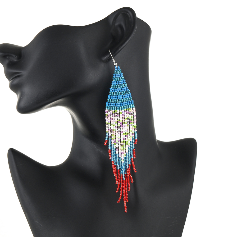 Handmade beaded earring