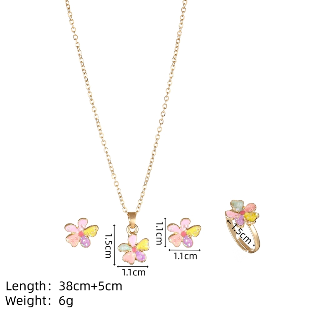 Kids Flower jewelry set