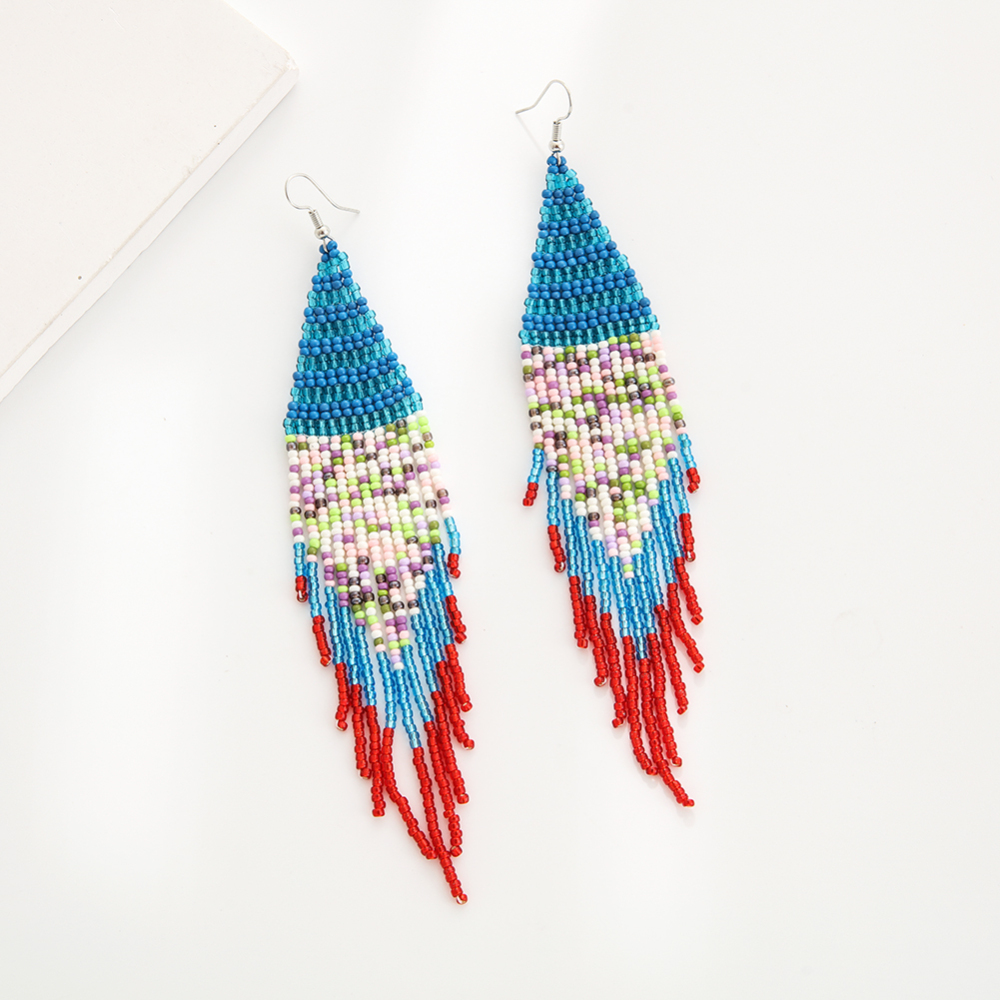 Handmade beaded earring