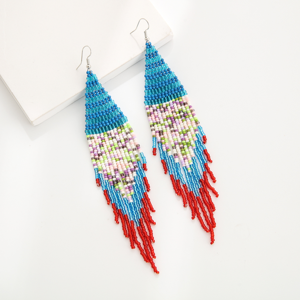 Handmade beaded earring