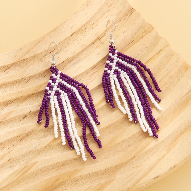 Gemetic pattern earring -- vary colors