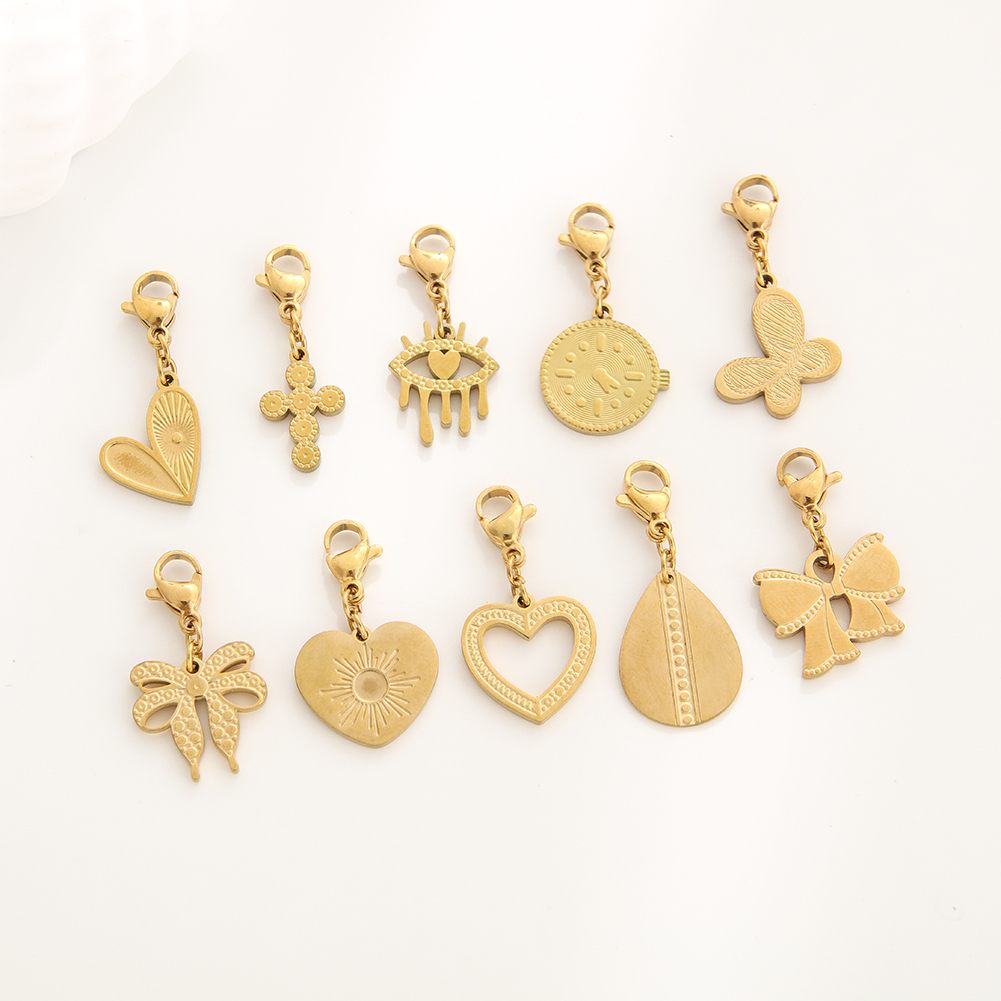 Stainless steel bracelet and charms