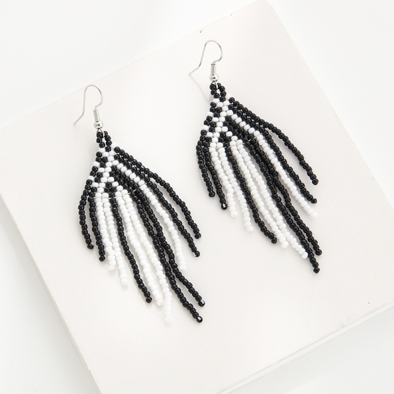 Gemetic pattern earring -- vary colors