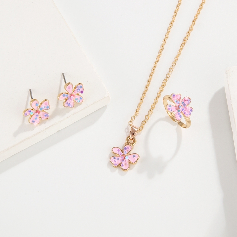 Kids Flower jewelry set